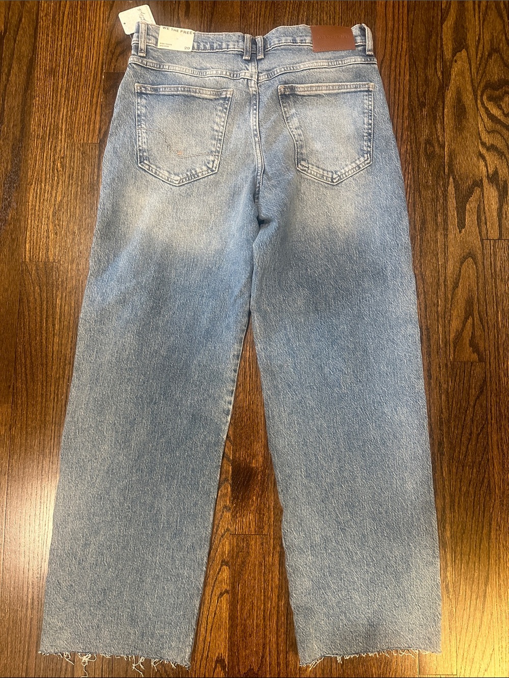 Free People Light Blue Straight Leg Jeans - Picture 4 of 6